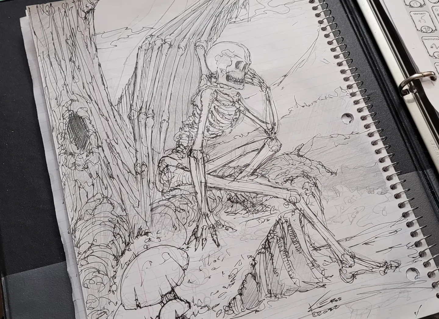 IMG 20220219 211654 231 Kelly Eros - Concept Art - Skeletal Angel