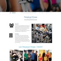 Perpetualfitness Web Design 01 Kelly Eros - Website Design and Website Development