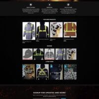 Upten Fr Apparel Web Design 01 Kelly Eros - Website Design and Website Development