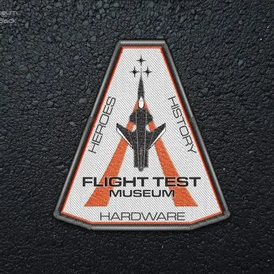 FTM EmbroideredPatch Hexagon R10 01 HD Min Flight Tst Museum Flight Patch Concept