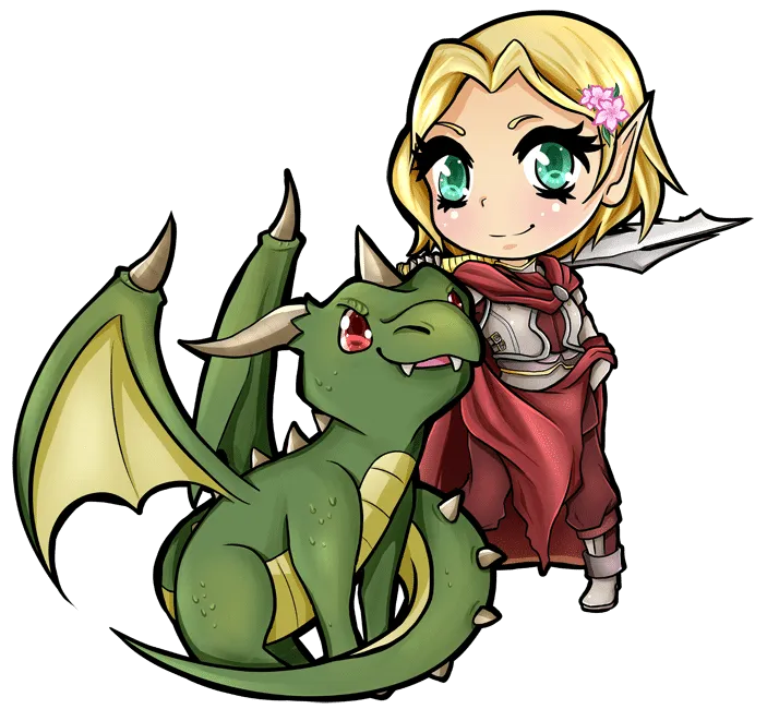 Elvermyr™ - Areya and Talon - Artwork by @KuroTorii_