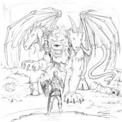 Kelly Eros - Chimera Drawing