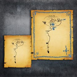 Old Map 01 SMALL Min Kelly Eros - Fantasy Map Drawing